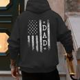 Dad American Flag Dad Patriotic Father's Day Men's Hoodie Back Print