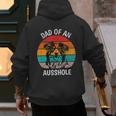 Dad Of An Ausshole Australian Shepherd Aussie Men's Hoodie Back Print