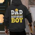 Dad Of The Birthday Boy Construction Birthday Party Hat Men Men's Hoodie Back Print