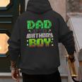 Dad Of The Birthday Boy Family Gaming Pixel Birthday Party Men's Hoodie Back Print