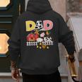 Dad Birthday Boy Farm Animal Farming Farmer Family B-Day Men's Hoodie Back Print