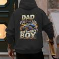 Dad Of The Birthday Boy Monster Truck Family Matching Party Men's Hoodie Back Print
