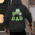 Dad Of The Birthday Boy Tractor Farm Trucks Family Party Men's Hoodie Back Print
