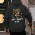 Dad Of The Birthday Boy Video Gamer Pixel Number Men's Hoodie Back Print