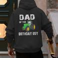Dad Of The Birthday Boy Vintage Farm Tractor Party Family Men's Hoodie Back Print