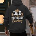 Dad Of The Birthday Cowboy Themed Birthday Boy Rodeo Cowboy Men's Hoodie Back Print