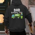 Dad Birthday Crew Garbage Truck Birthday Party T-Shirt Men's Hoodie Back Print