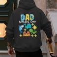 Dad Birthday Crew Sea Ocean Fish Aquarium Bday Party Men's Hoodie Back Print