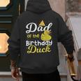 Dad Of The Birthday Duck Boy Rubber Duck Birthday Girl Men's Hoodie Back Print