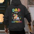 Dad Of The Birthday Girl Capybara Bday Party Family Men's Hoodie Back Print