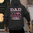 Dad Of The Birthday Girl Cute Pink Matching Family Party Men's Hoodie Back Print