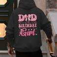 Dad Of The Birthday Girl Family Pink Coquette Bow Men's Hoodie Back Print