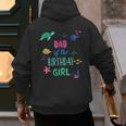 Dad Of The Birthday Girl Under Sea Theme Matching Family Men's Hoodie Back Print