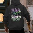Dad Of The Birthday Monster Truck Family Matching Party Men's Hoodie Back Print