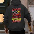 Dad Of The Birthday Racer Race Car Party Family Matching Men's Hoodie Back Print
