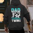 Dad Of The Birthday Twins Celebrate Cute Twin Father Daddy Men's Hoodie Back Print