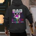 Dad Of The Bowler Girl Matching Family Bowling Birthday Men's Hoodie Back Print