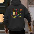 Dad Building Blocks Birthday Boy Men's Hoodie Back Print