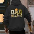 Dad Construction Excavator Kids Matching Family Party Men's Hoodie Back Print