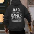 Dad By Day Gamer By Night PC Gaming Gift Men's Hoodie Back Print