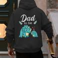 Dad To Be Dinosaur Baby Shower For Boy Men's Hoodie Back Print