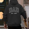 DAD Est 2023 Best Father Throwback Classic Men's Hoodie Back Print
