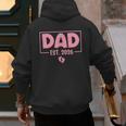 Dad Est 2026 Logo Daddy 2026 Soon To Be New Father 2026 Men's Hoodie Back Print