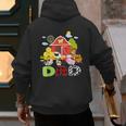 Dad Farm Animal Birthday Family Matching Party Men's Hoodie Back Print
