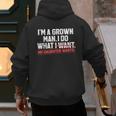 Dad Father I'm A Grown Man I Do What My Daughter Wants Men's Hoodie Back Print