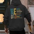 Dad Fathers Day Christian Jesus He Is Smart Brave Men's Hoodie Back Print