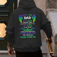 For My Dad In Heaven Touching Tribute For Passed Away Father Men's Hoodie Back Print