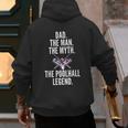 Dad The Man The Myth The Poolhall Legend Pool Billiards Dad Men's Hoodie Back Print
