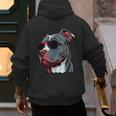 Dad Mom Cool Dog Sunglasses Pitbull Men's Hoodie Back Print