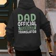 Dad Official Teenager Translator Dad Men's Hoodie Back Print