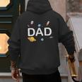 Dad Outer Space Birthday Party Family Boys Girls Men's Hoodie Back Print