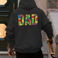 Dad Parent Brick Master Builder Building Blocks Set FamilyMen's Hoodie Back Print