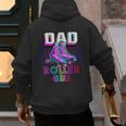 Dad Of Roller Girl Roller Skating Birthday Matching Family Men's Hoodie Back Print