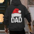 Dad Santa Christmas Family Matching Pajamas Papa Xmas Father Short Sleeve Men's Hoodie Back Print