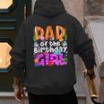 Dad Under Sea Birthday Party Girls Ocean Sea Animals Themed Men's Hoodie Back Print