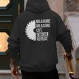 Dad Shirt Measure Cut Swear Handyman Father Day Tshirt Men's Hoodie Back Print Dad Shirt Measure Cut Swear Handyman Father Day Tshirt Men's Hoodie Back Print