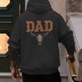 Dad Skull Fathers Day Shirt Western Rodeo Family Matching Men's Hoodie Back Print