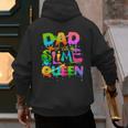 Dad Of The Slime Queen Birthday Family Matching Party Men's Hoodie Back Print