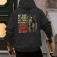 My Dad Is A Soldier Hero Proud Army Son US Military Men's Hoodie Back Print My Dad Is A Soldier Hero Proud Army Son US Military Men's Hoodie Back Print