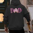 Dad Of The Sweet One Birthday Donut Girl 1st Birthday Men's Hoodie Back Print