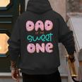Dad Of Sweet One First Birthday Matching Family Donut Theme Men's Hoodie Back Print