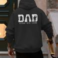 Dad Veteran Myth Legend Dad Military Father Men's Hoodie Back Print