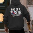 Dad Of a Warrior CHD Congenital Heart Defect Awareness CHD Men's Hoodie Back Print