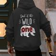 Dad Of The Wild One Shirt Bear Lumberjack 1st Birthday Tee Men's Hoodie Back Print