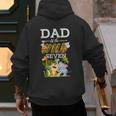 Dad Of The Wild Seven Animal Safari 7th Birthday Party Men's Hoodie Back Print