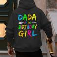 Dada Of The Birthday Girl Retro 80's Party Shirt Men's Hoodie Back Print
